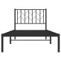 vidaXL Bettgestell mit Kopfteil Metall Schwarz 90x190 cm vidaXL Bettgestell mit Kopfteil Metall Schwarz 90x190 cm