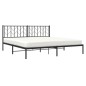 vidaXL Bettgestell mit Kopfteil Metall Schwarz 193x203 cm vidaXL Bettgestell mit Kopfteil Metall Schwarz 193x203 cm