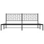 vidaXL Bettgestell mit Kopfteil Metall Schwarz 193x203 cm vidaXL Bettgestell mit Kopfteil Metall Schwarz 193x203 cm