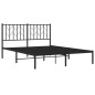 vidaXL Bettgestell mit Kopfteil Metall Schwarz 135x190 cm vidaXL Bettgestell mit Kopfteil Metall Schwarz 135x190 cm