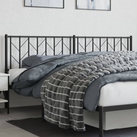 vidaXL Kopfteil Metall Schwarz 193 cm