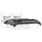 vidaXL Bettgestell mit Kopfteil Metall Weiß 160x200 cm vidaXL Bettgestell mit Kopfteil Metall Weiß 160x200 cm