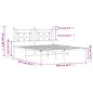 vidaXL Bettgestell mit Kopfteil Metall Weiß 160x200 cm vidaXL Bettgestell mit Kopfteil Metall Weiß 160x200 cm