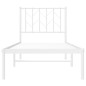 vidaXL Bettgestell mit Kopfteil Metall Weiß 75x190 cm vidaXL Bettgestell mit Kopfteil Metall Weiß 75x190 cm