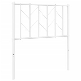 vidaXL Kopfteil Metall Weiß 75 cm