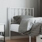vidaXL Kopfteil Metall Weiß 75 cm