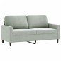 vidaXL 2-Sitzer-Sofa Hellgrau 140 cm Samt vidaXL 2-Sitzer-Sofa Hellgrau 140 cm Samt