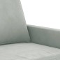 vidaXL 2-Sitzer-Sofa Hellgrau 140 cm Samt vidaXL 2-Sitzer-Sofa Hellgrau 140 cm Samt