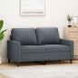 vidaXL 2-Sitzer-Sofa Dunkelgrau 120 cm Samt vidaXL 2-Sitzer-Sofa Dunkelgrau 120 cm Samt