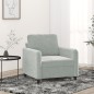 vidaXL Sessel Hellgrau 60 cm Samt vidaXL Sessel Hellgrau 60 cm Samt