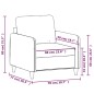 vidaXL Sessel Hellgrau 60 cm Samt vidaXL Sessel Hellgrau 60 cm Samt