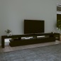 vidaXL TV-Schrank mit LED-Leuchten Schwarz 290x36,5x40 cm vidaXL TV-Schrank mit LED-Leuchten Schwarz 290x36,5x40 cm