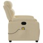 vidaXL Massagesessel Creme Stoff vidaXL Massagesessel Creme Stoff