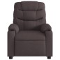 vidaXL Massagesessel Dunkelbraun Stoff