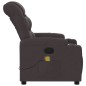 vidaXL Massagesessel Dunkelbraun Stoff