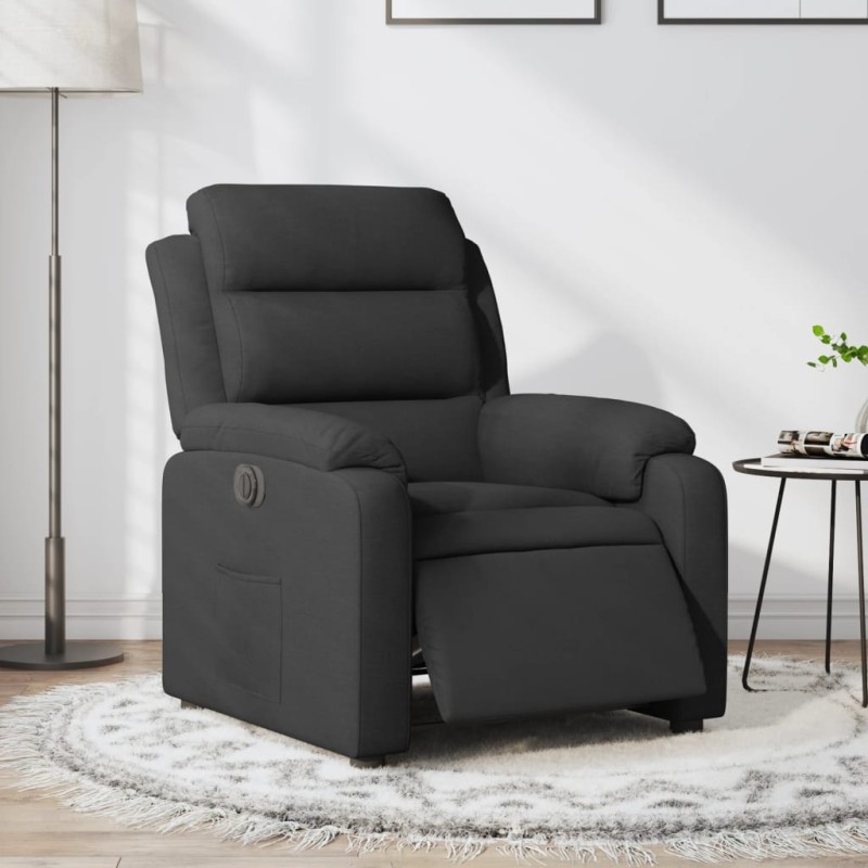 vidaXL Relaxsessel Elektrisch Schwarz Stoff vidaXL Relaxsessel Elektrisch Schwarz Stoff