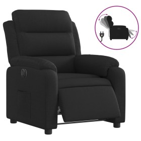 vidaXL Relaxsessel Elektrisch Schwarz Stoff