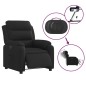 vidaXL Relaxsessel Elektrisch Schwarz Stoff vidaXL Relaxsessel Elektrisch Schwarz Stoff