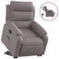 vidaXL Relaxsessel mit Aufstehhilfe Elektrisch Taupe Stoff vidaXL Relaxsessel mit Aufstehhilfe Elektrisch Taupe Stoff