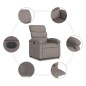 vidaXL Relaxsessel Elektrisch Taupe Stoff vidaXL Relaxsessel Elektrisch Taupe Stoff