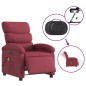 vidaXL Massagesessel Elektrisch Weinrot Stoff vidaXL Massagesessel Elektrisch Weinrot Stoff