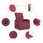 vidaXL Massagesessel Elektrisch Weinrot Stoff vidaXL Massagesessel Elektrisch Weinrot Stoff
