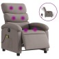 vidaXL Massagesessel Elektrisch Taupe Stoff vidaXL Massagesessel Elektrisch Taupe Stoff