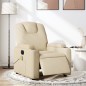 vidaXL Massagesessel Elektrisch Creme Stoff vidaXL Massagesessel Elektrisch Creme Stoff
