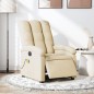 vidaXL Massagesessel Elektrisch Creme Stoff vidaXL Massagesessel Elektrisch Creme Stoff