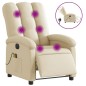 vidaXL Massagesessel Elektrisch Creme Stoff vidaXL Massagesessel Elektrisch Creme Stoff