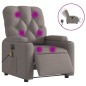 vidaXL Massagesessel Elektrisch Taupe Stoff vidaXL Massagesessel Elektrisch Taupe Stoff