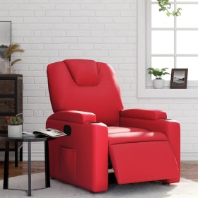 vidaXL Relaxsessel Elektrisch Rot Kunstleder
