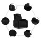 vidaXL Relaxsessel Elektrisch Schwarz Kunstleder vidaXL Relaxsessel Elektrisch Schwarz Kunstleder