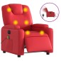 vidaXL Massagesessel Elektrisch Rot Kunstleder vidaXL Massagesessel Elektrisch Rot Kunstleder