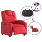 vidaXL Massagesessel Elektrisch Rot Kunstleder vidaXL Massagesessel Elektrisch Rot Kunstleder