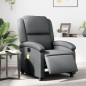 vidaXL Massagesessel Elektrisch Grau Kunstleder vidaXL Massagesessel Elektrisch Grau Kunstleder