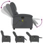 vidaXL Massagesessel Elektrisch Grau Kunstleder vidaXL Massagesessel Elektrisch Grau Kunstleder