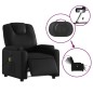 vidaXL Massagesessel Elektrisch Schwarz Kunstleder vidaXL Massagesessel Elektrisch Schwarz Kunstleder