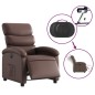 vidaXL Elektrischer Relaxsessel Braun Kunstleder vidaXL Elektrischer Relaxsessel Braun Kunstleder