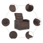 vidaXL Elektrischer Relaxsessel Braun Kunstleder vidaXL Elektrischer Relaxsessel Braun Kunstleder