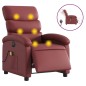 vidaXL Massagesessel Elektrisch Weinrot Kunstleder vidaXL Massagesessel Elektrisch Weinrot Kunstleder