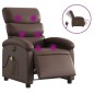 vidaXL Massagesessel Elektrisch Braun Kunstleder vidaXL Massagesessel Elektrisch Braun Kunstleder