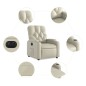 vidaXL Relaxsessel Elektrisch Creme Kunstleder vidaXL Relaxsessel Elektrisch Creme Kunstleder
