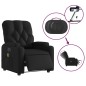 vidaXL Massagesessel Elektrisch Schwarz Kunstleder vidaXL Massagesessel Elektrisch Schwarz Kunstleder