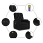 vidaXL Massagesessel Elektrisch Schwarz Kunstleder vidaXL Massagesessel Elektrisch Schwarz Kunstleder