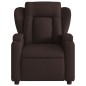 vidaXL Massagesessel Elektrisch Dunkelbraun Stoff vidaXL Massagesessel Elektrisch Dunkelbraun Stoff