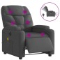 vidaXL Massagesessel Elektrisch Dunkelgrau Stoff vidaXL Massagesessel Elektrisch Dunkelgrau Stoff