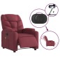 vidaXL Massagesessel Elektrisch Weinrot Stoff vidaXL Massagesessel Elektrisch Weinrot Stoff