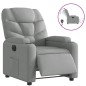 vidaXL Relaxsessel Elektrisch Hellgrau Stoff vidaXL Relaxsessel Elektrisch Hellgrau Stoff