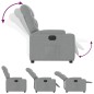 vidaXL Relaxsessel Elektrisch Hellgrau Stoff vidaXL Relaxsessel Elektrisch Hellgrau Stoff